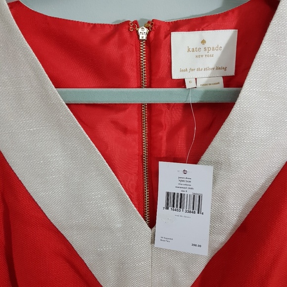 Red & white cocktail dress - Picture 5 of 5